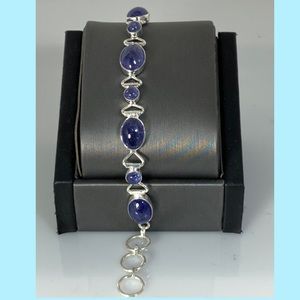 Sterling Silver Tanzanite Bracelet